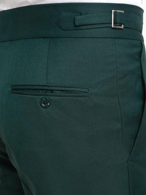 Italian Style Formal Gurkha Pant-BottleGreen