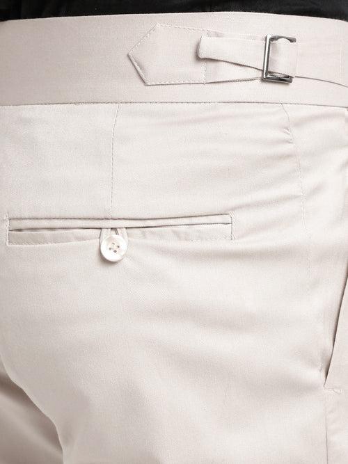 Italian Style Formal Gurkha Pant-Cream