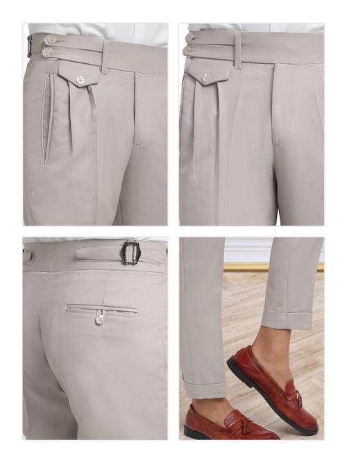 Italian Style Formal Gurkha Pant-Beige