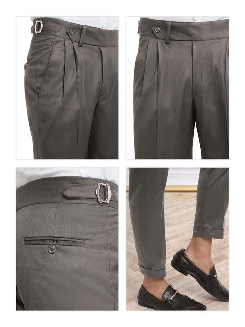 Italian Style Formal Gurkha Pant-Brown