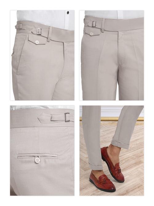 Italian Style Formal Gurkha Pant-Beige