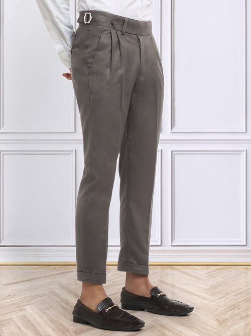 Italian Style Formal Gurkha Pant-Brown