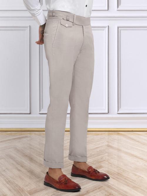 Italian Style Formal Gurkha Pant-Beige