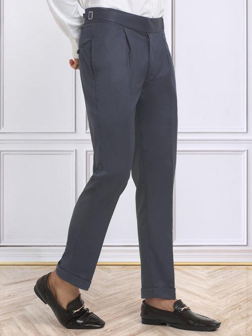 Italian Style Formal Gurkha Pant-LightBlue