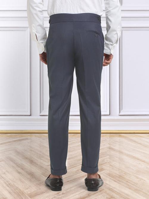 Italian Style Formal Gurkha Pant-LightBlue