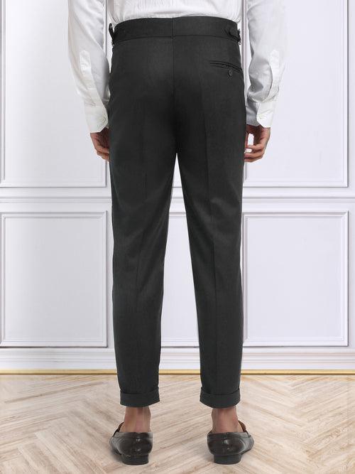 Italian Style Formal Gurkha Pant-Black