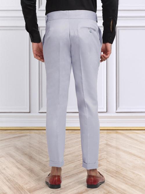 Italian Style Formal Gurkha Pant-Grey
