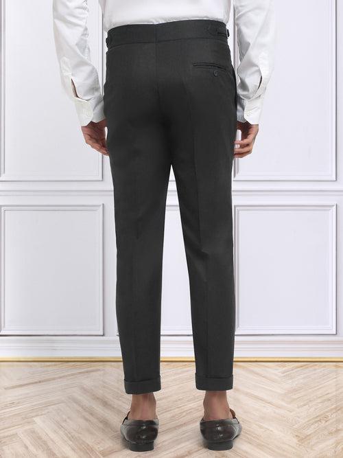 Italian Style Formal Gurkha Pant-Black