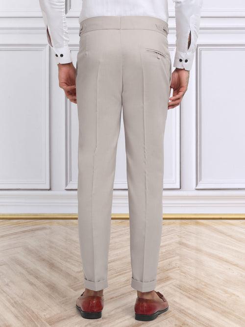 Italian Style Formal Gurkha Pant-Beige