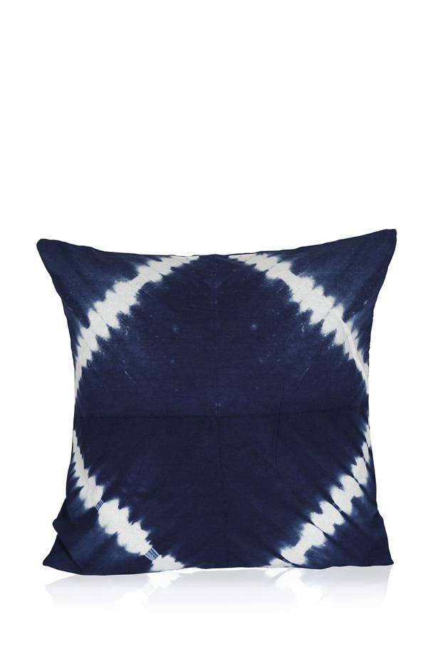 Indigo Tie Dye Shibori Cotton Cushion Cover_SPHDC51718