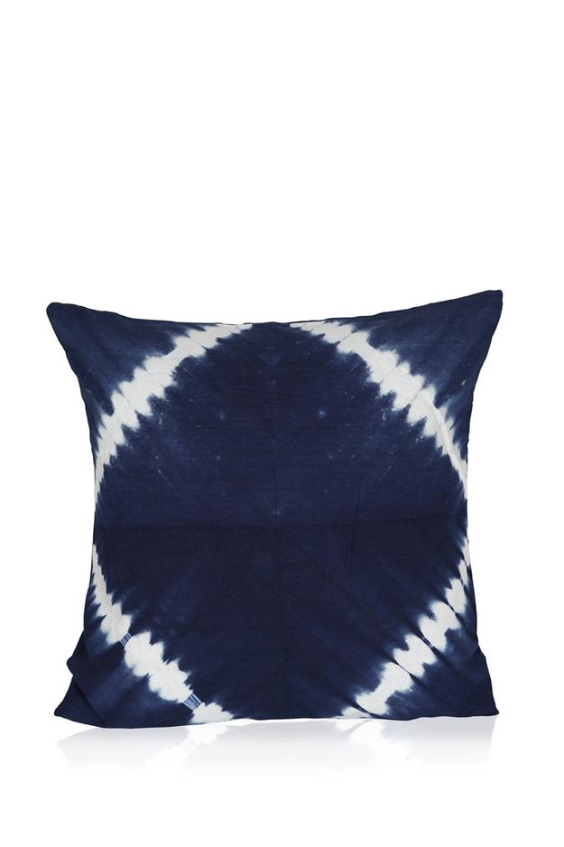 Indigo Tie Dye Shibori Cotton Cushion Cover