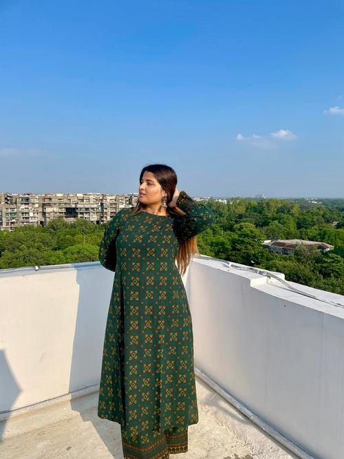 Green Dabu Co-ord Set