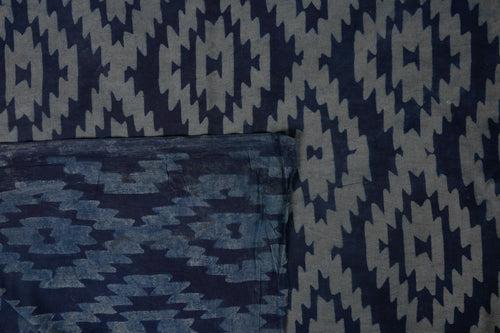 Blue Cotton Sanganer Hand Block Print Fabric