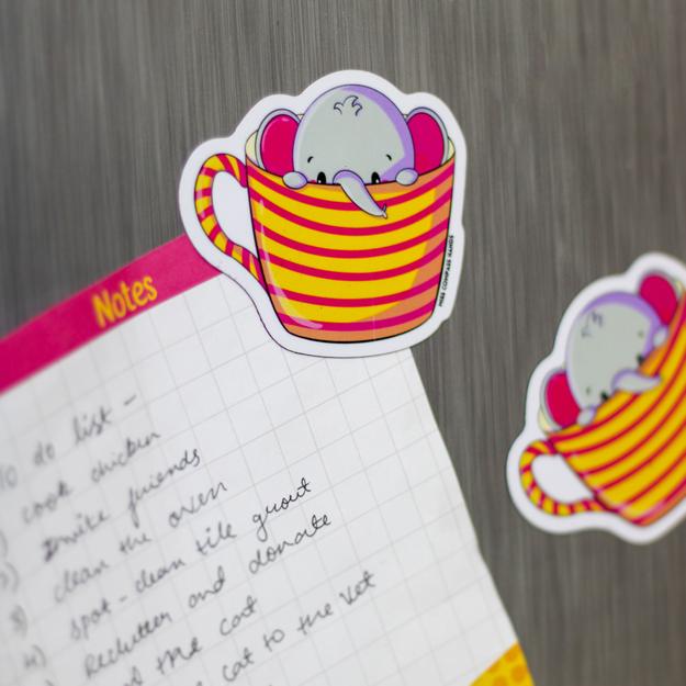 Stealthy Elephant Fridge Magnet