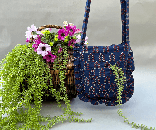 Handmade Block Print Shopper Bag