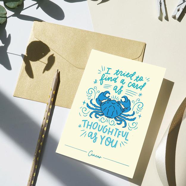 Cancer Zodiac Sign Card