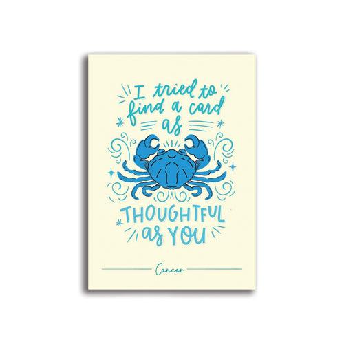 Cancer Zodiac Sign Card