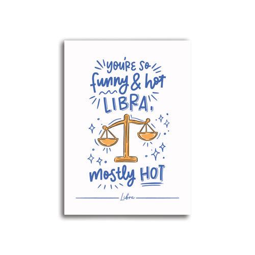 Libra Zodiac Sign Card