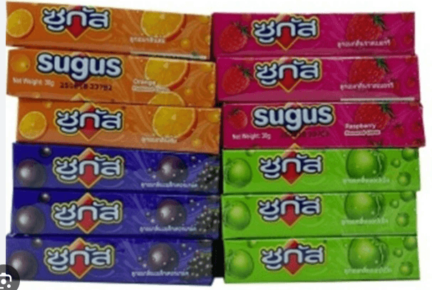 36 pcs. Sugus Jumbo candy chew soft fruit hi assorted delicious