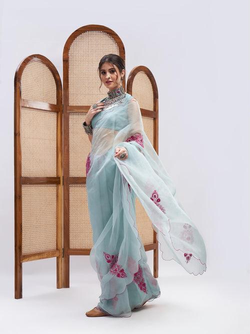 Pardarshi Saree Set