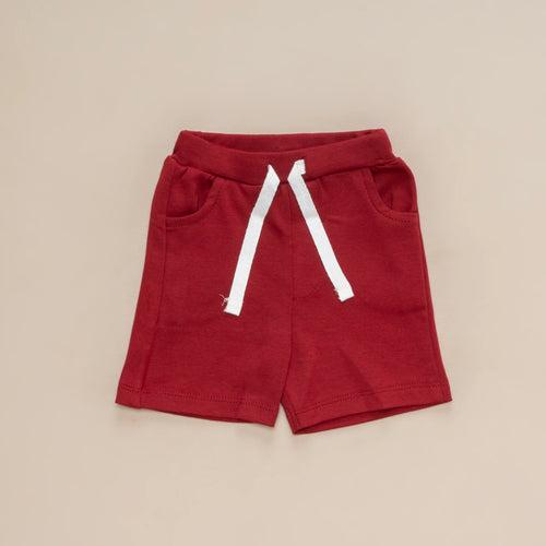 Dr Leo Kidswear Tshirt and Shorts- White and Red Combo