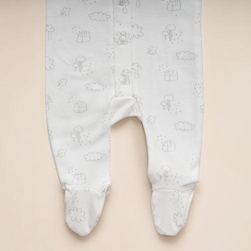 Sleepsuits with Zip - Off white