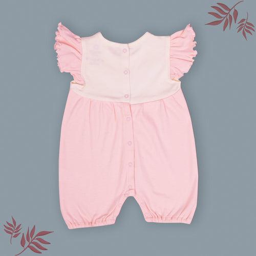 Dr.Leo Kidswear Sleeveless Jumpsuit with  back snap button -Pink