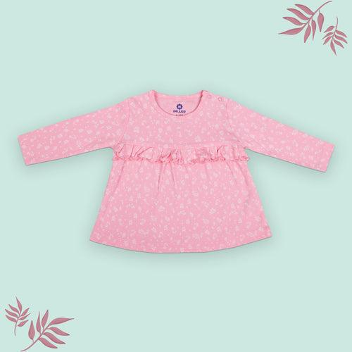 Dr.Leo Kidswear Full sleeve Top and Pant Set - Pink