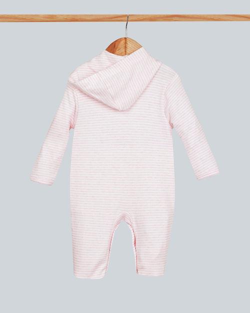 Sleepsuits with Hood and Shoe - Pink