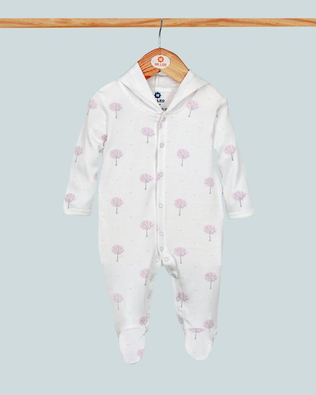 Sleepsuits with Hood and Shoe - Off White