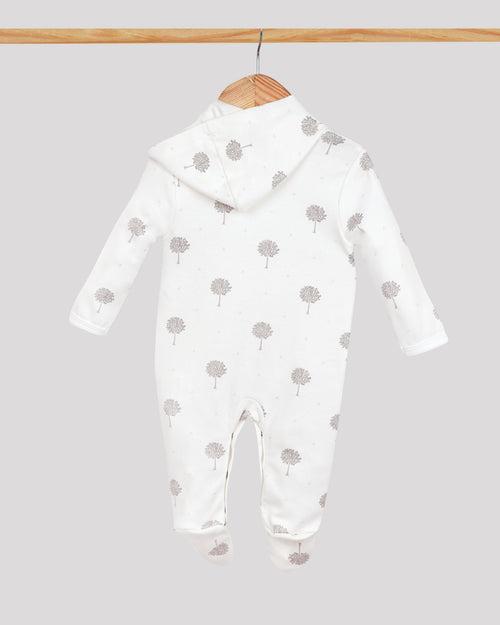 Sleepsuits with Hood and Shoe - White