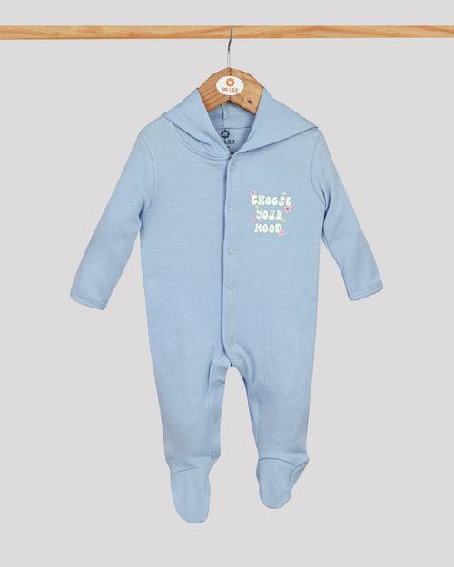 Sleepsuits with Hood and Shoe - Blue