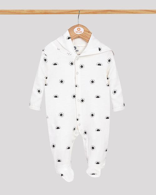 Sleepsuits with Hood and Shoe - Sun print