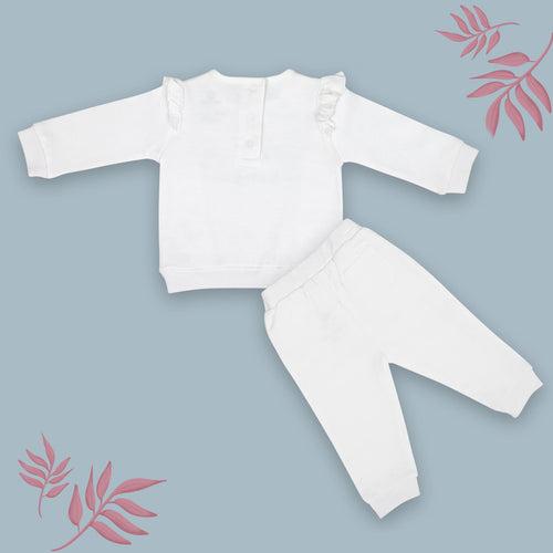 Dr.Leo Kidswear Full sleeve Top and Pant Set - White