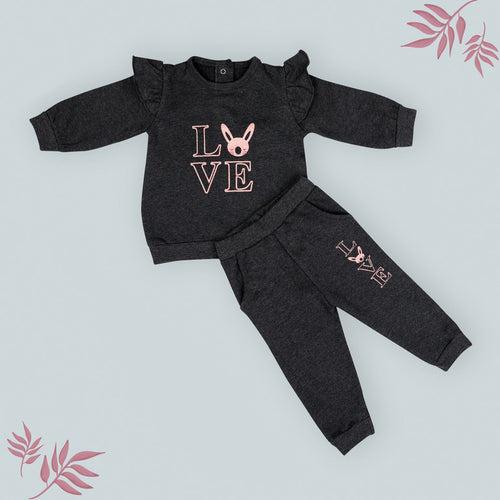 Dr.Leo Kidswear Full sleeve Top and Pant Set - Black