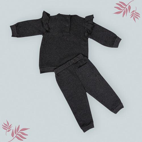 Dr.Leo Kidswear Full sleeve Top and Pant Set - Black