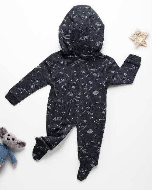 Sleepsuits with Hood and Shoe - Black