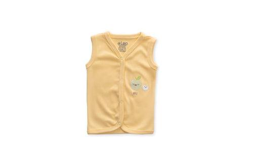 dr.Leo kidswear sleeveless jabala apple print - Yellow