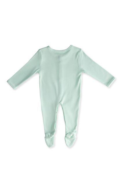 drLeo sleepsuit with hood and shoe milk print - Blue