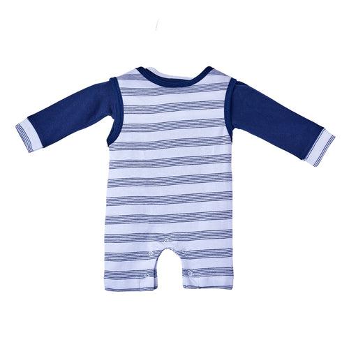 DrLeo Dungaree for Boy - Navy Stripes