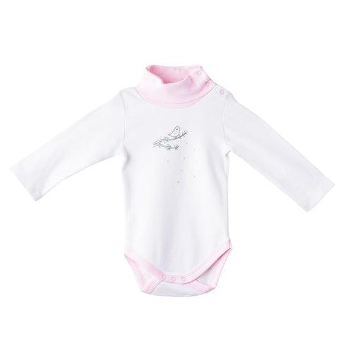 DrLeo Girls High-Neck Bodysuit - Bird on Branches