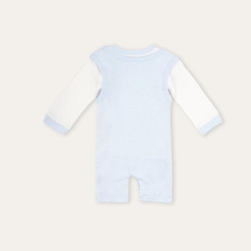 Dr Leo Kidswear Full Sleeve Dungaree - Blue