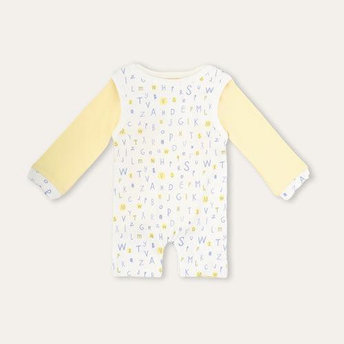 Dr Leo Kidswear Full Sleeve Dungaree - Yellow