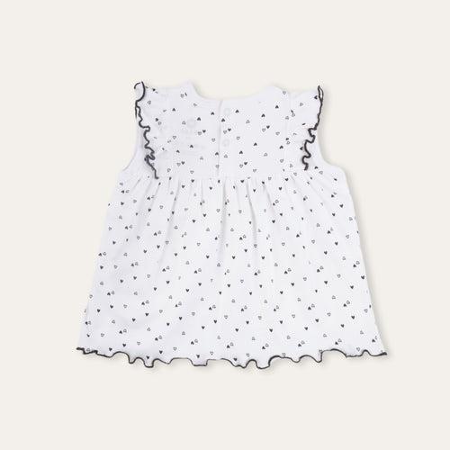 Dr.Leo Kidswear Frill Dress - Heart Print