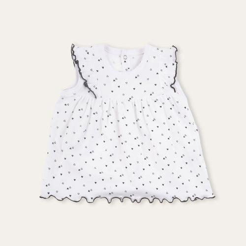 Dr.Leo Kidswear Frill Dress - Heart Print