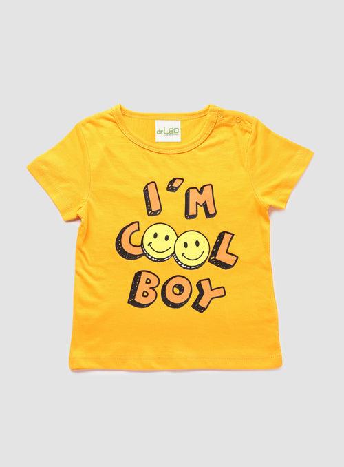 drLeo Boys T-Shirt-I am Cool Boy Print