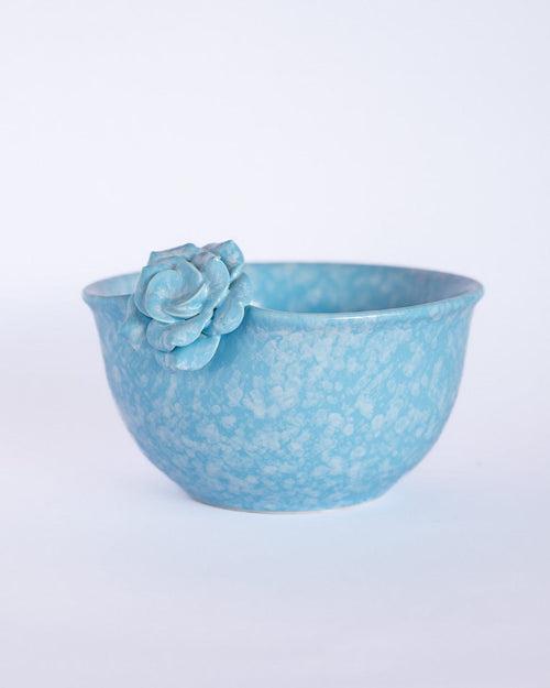 Speckled Serenity Handpainted Bowl