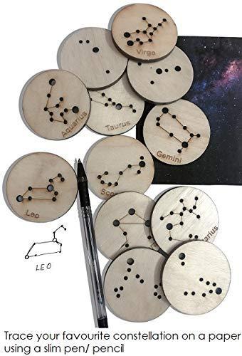 Little Star Gazers' Wooden Constellation Coins (17 Pieces)