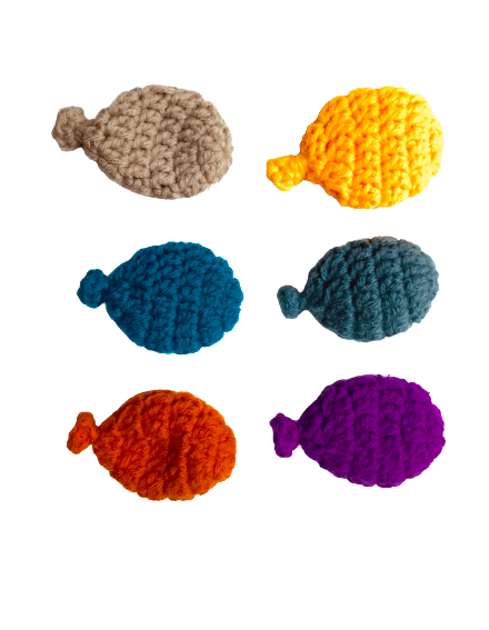 Toyroom Reusable Crochet Water balloons for sensory play Summer fun water play (set of 6 assorted colors)