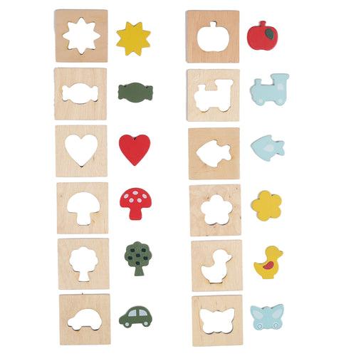 Wooden Feel and Match Sensory Memory Game